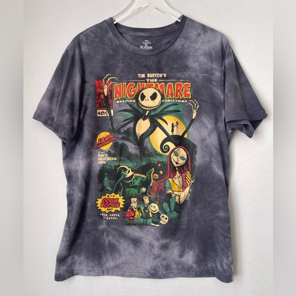 Box Lunch Tie Dye Nightmare Before Christmas T Shirt XL